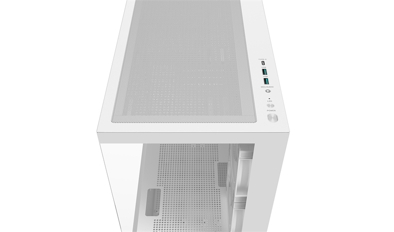корпус Deepcool CG380 3F WH без БП, боковое окно (панорама), 3x120mm ARGB PWM вентилятора, белый, mATX (R-CG380-WHAGM3-G)