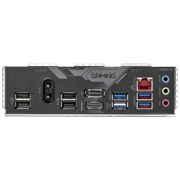 Материнская плата GIGABYTE B760M G X WF6E GEN5, LGA1700, B760, 4*DDR5, 4*SATA, 2*M.2, 3*USB 3.2, 5*USB 2.0, 2*PCIx16, HDMI+DP, mATX