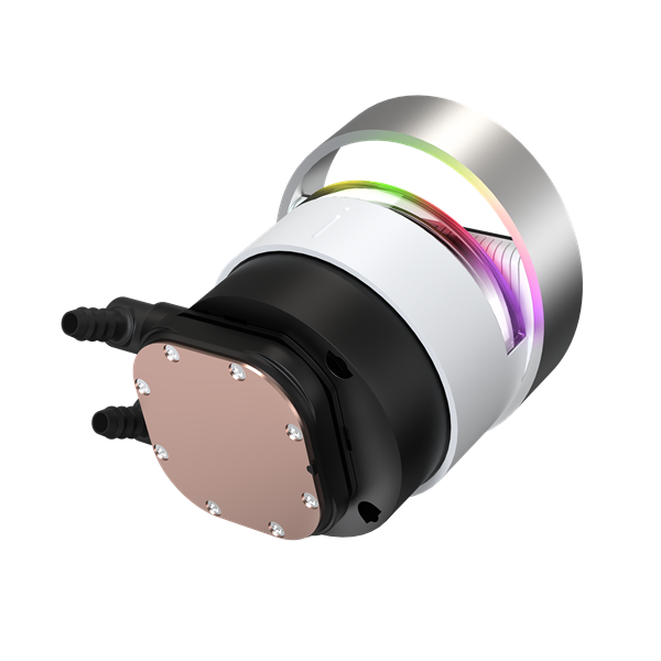Система водяного охлаждения Ocypus Sigma L36 WH ARGB, 360mm, LCD Pump 2.4", 3x120mm ARGB fans, LGA115X/1200/1700/18XX, AM4/AM5