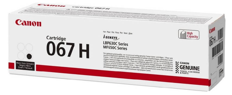 Тонер-картридж Canon 067H BK Black for Canon LBP631/633/MF651/655/657 (3130pgs.)