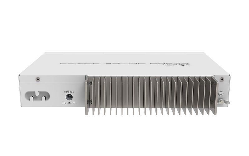Маршрутизатор MikroTik Cloud Router Switch 309-1G-8S+IN with Dual core 800MHz CPU, 512MB RAM, 1xGigabit LAN, 8 x SFP+ cages, RouterOS L5 or SwitchOS (dual boot), passive desktop case, rackmount ears, PSU