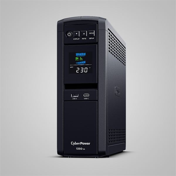 Источник бесперебойного питания Cyberpower CP1350EPFCLCD Line-Interactive 1350VA/810W USB/RS-232/RJ11/45 (6 EURO) (замена CP1300EPFCLCD)