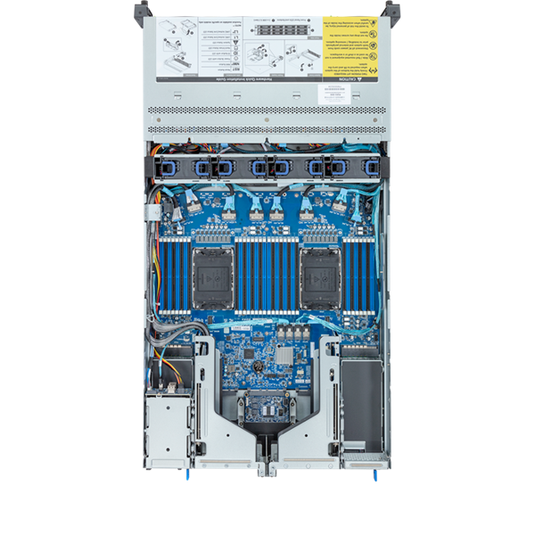 Gigabyte Server Platform R283-S94 / 2U / 2xIntel (Gen 4/5) / 2xHS / 32xDIMM / 12xLFF SAS/SATA + 2xSFF SAS/SATA / 2xGbE / 2xOCP 3.0 / 4xFHHL / 2x1300W / Rails