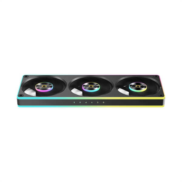 Вентилятор для корпуса Ocypus Sigma F36 BK ARGB, 3x120x120x25mm, 4-PIN PWM, 500-2200 RPM, 36 DBA MAX, FLUID DYNAMIC BEARING