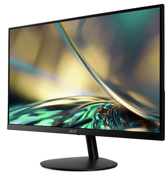 Монитор 23,8'' ACER SA242YEbi ZeroFrame, Ultra Thin Black, 16:9, IPS, 1920x1080, 1 / 4ms, 250cd, 100Hz, 1xVGA+ 1xHDMI(1.4), FreeSync