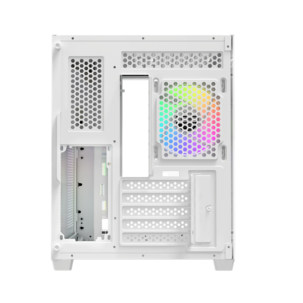 корпус Ocypus Iota C50 WH Curve ARGB Digital, MATX, Type-C*1, USB3.0*2, REAR 1x120mm ARGB, MB SIDE 2x120mm ARGB (существенное повреждение коробки)