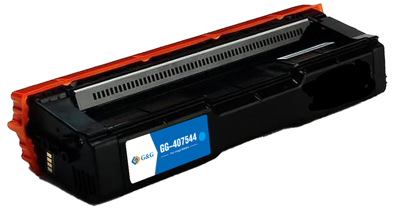 Тонер-картридж G&G toner-cartridge for Ricoh Aficio SP C250DN/C250SF cyan 1600 pages 407544 with chip гарантия 36 мес. (незначительное повреждение коробки)
