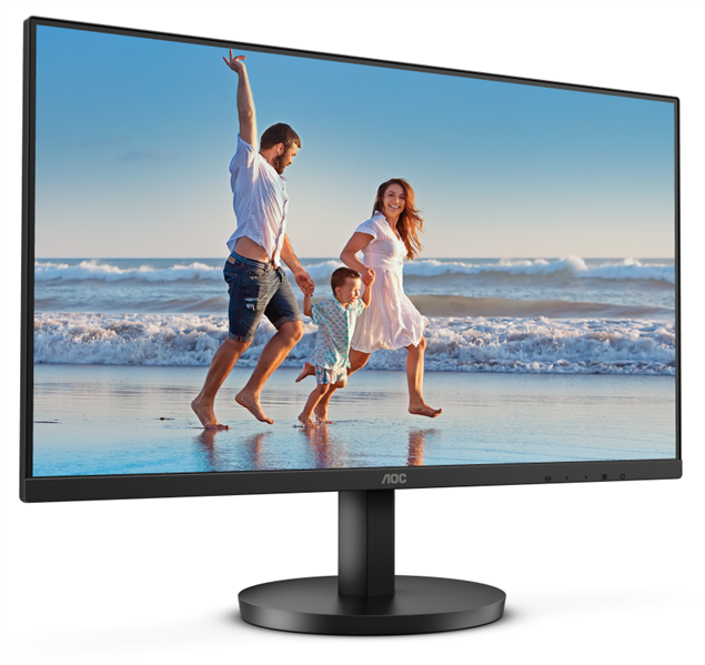 23,8' AOC 24B3HM 1920x1080, LED, 16:9, VA, 250 cd, 3000:1, 20M:1, 4ms, 178°/178°, VGA, HDMI, 100Hz, Tilt/ VESA Внутр, Black, 3y