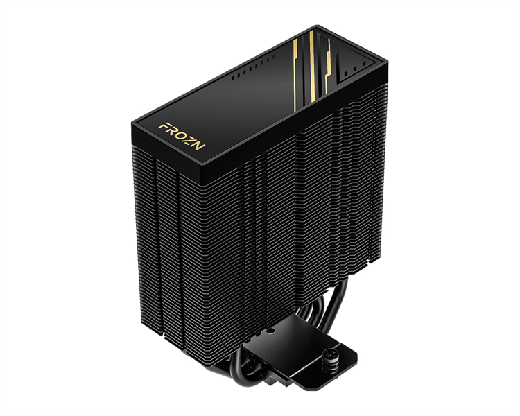 Кулер для процессора ID-COOLING FROZN A410 GDL LGA1700/1200/115X/AM5/AM4 (10шт/кор, TDP 220W, PWM, 4 тепл.трубки прямого контакта, FAN 120mm, черно-золотой) RET