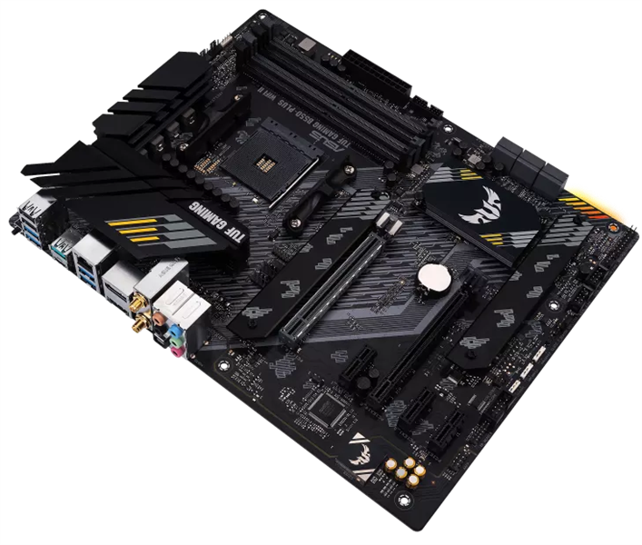 Материнская плата ASUS TUF GAMING B550-PLUS WIFI II, Socket AM4, B550, 4*DDR4, HDMI+DP, CrossFireX, SATA3 + RAID, Audio, 2,5Gb LAN, USB 3.2*8, USB 2.0*6, COM*1 header (w/o cable) ATX ; 90MB19U0-M0EAY0