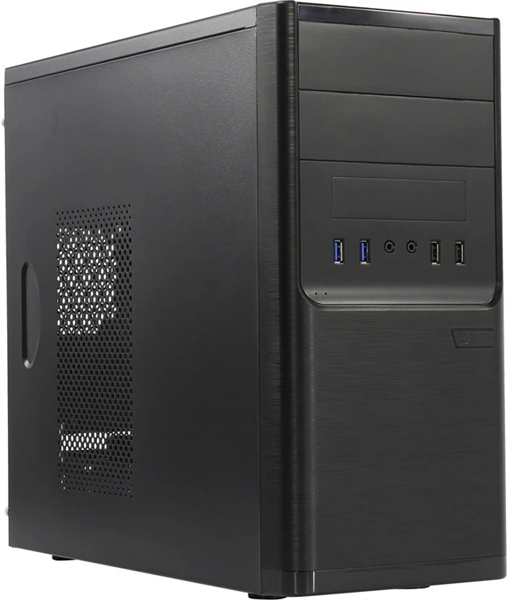 корпус MiniTower Powerman ES701 Black PM-600ATX-F U2*2+U3*2+A(HD) mATX