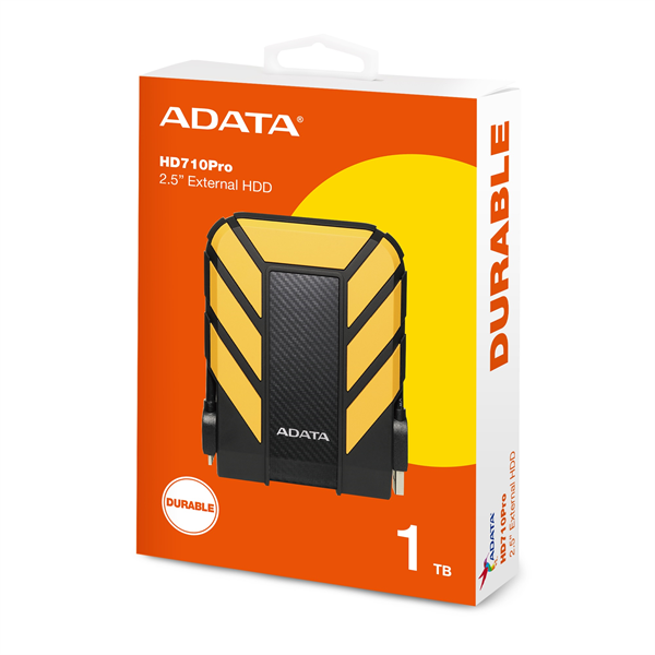Внешний накопитель Внешний HDD 1TB USB 3.2 Gen 1 COLOR BOX желтый