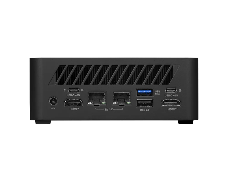 Персональный компьютер MSI Cubi Z AI 8M AMD Ryzen 7 8845HS (3.8GHz), NoMemory, noHDD, noSSD, AMD Radeon Graphics, WiFi, BT, no keyboard&mouse, noOS, 1y war-ty