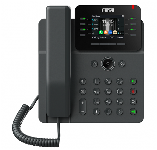 SIP-Телефон Fanvil V62W (Замена X303W), 12 SIP-акк., 2,8", 320x240 Цвет. экран, POE, БП в комп., 2x1 Gbps, Wi-Fi 6, BT 5.4