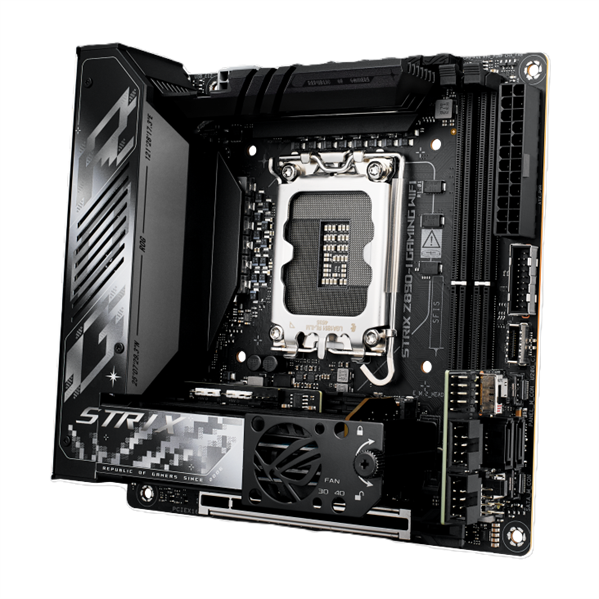 Материнская плата ASUS ROG STRIX Z890-I GAMING WIFI, LGA1851, Z890, 2*DDR5, 2*SATA, 2*M.2, 4*USB 3.2, 2*USB 2.0, Type-C, 1*PCIx16, HDMI, mITX; 90MB1IC0-M0EAY1