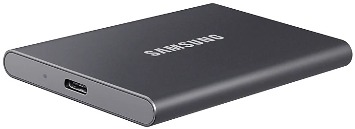 Тведотельный накопитель SSD Samsung T7 External 2Tb (2048GB) GREY USB 3.2 (MU-PC2T0T/WW) 1year