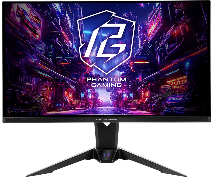 Монитор ASROCK 27" PGO27QFV OLED 2560x1440 0,03 ms GTG 250cd 360Hz HDR 400 VESA HAS Tilt HDMI*2 DP HAS Swivel Pivot Type C MM black