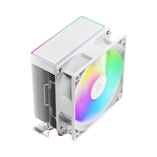 Кулер для процессора Ocypus Gamma A20 WH ARGB, 92mm FARGB FAN, Top FARGB Panel, 2 HEAT PIPES, 3-PIN, 1900 RPM, 21DBA, HYDRO BEARING, LGA115X/1200/1700/18XX, AM4/AM5