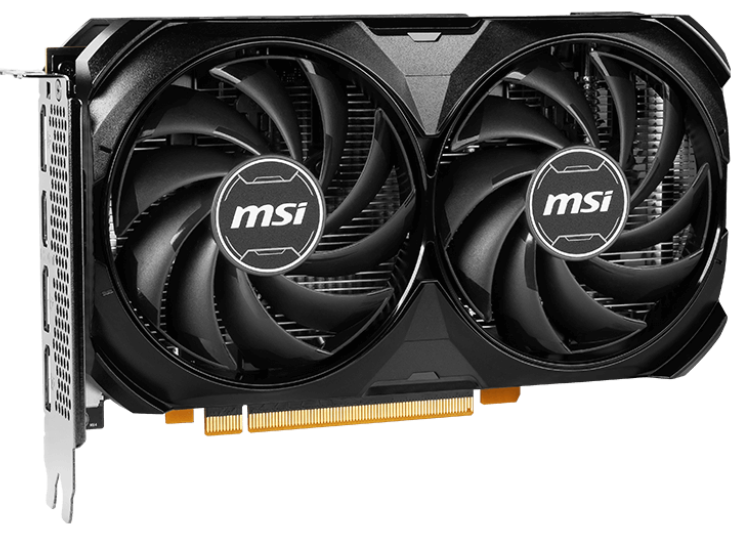 Видеокарта MSI RTX 4060 8G VENTUS 2X BLACK OC//RTX 4060, HDMI, DP*3, 8G, D7
