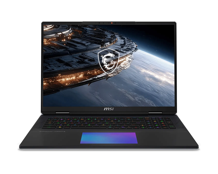 ноутбук MSI Titan 18 HX A2WJ Ultra9 290HX 18" 16:10 UHD+ (3840x2400)240Hz DDR5 64GB (32GB*2),2TB SSD,NV RTX 5090 (24GB GDDR7),99Whr,3,6kg,2y,Win11Home,Black