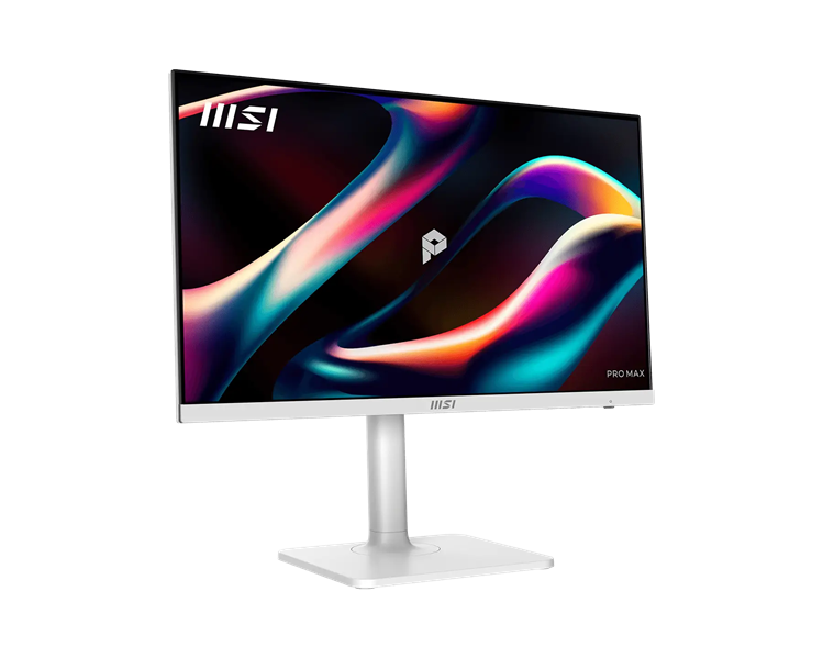 Монитор MSI PRO MAX 241PHW E14 23,8" 16:9 FHD(1920x1080) IPS Flat,4ms(GTG),1500:1,100M:1,300nit,HDMI,DP,2xUSB Type-A,USB Type-B,USB Type-C,Speaker,Tilt,Swivel,Height,Pivot,144Hz,White,1y w-ty
