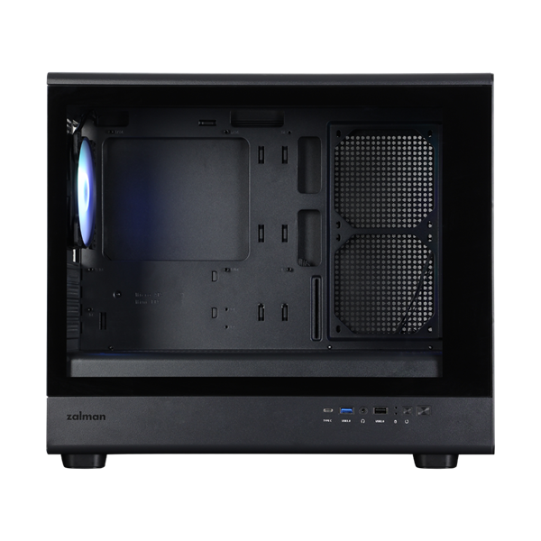 Корпус ZALMAN M5, MATX, BLACK, WINDOW, 1xCombo (3.5'' or 2.5''), 1x3.5", 2x2.5", 1xUSB2.0, 1xUSB3.0, 1xUSB Type-C, FRONT 3x120mm ARGB, REAR 1x120mm ARGB