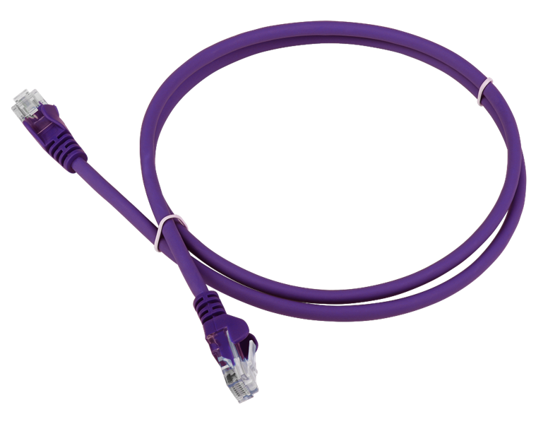 Патч-корд Патч-корд LANMASTER LSZH UTP кат.5e, 2.0 м, фиолетовый