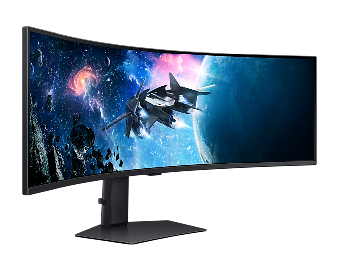 Монитор Samsung 49" Odyssey G9 G95C S49CG954EI Curved (VA 32:9 5120x1440x240Hz 1ms 450cd 2500:1 178/178 1,07B DP; HDMIx2 USB3.0x2 HAS Tilt Swiv VESA Black (существенное повреждение коробки)