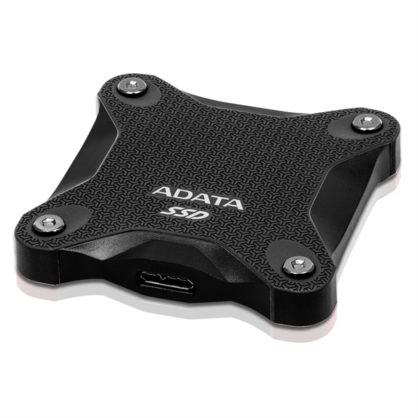 Внешний накопитель External SSD ADATA 512GB USB 3.2 Gen 2 (USB 10Gbps) R550/W480MB/s 3D NAND COLOR BOX black
