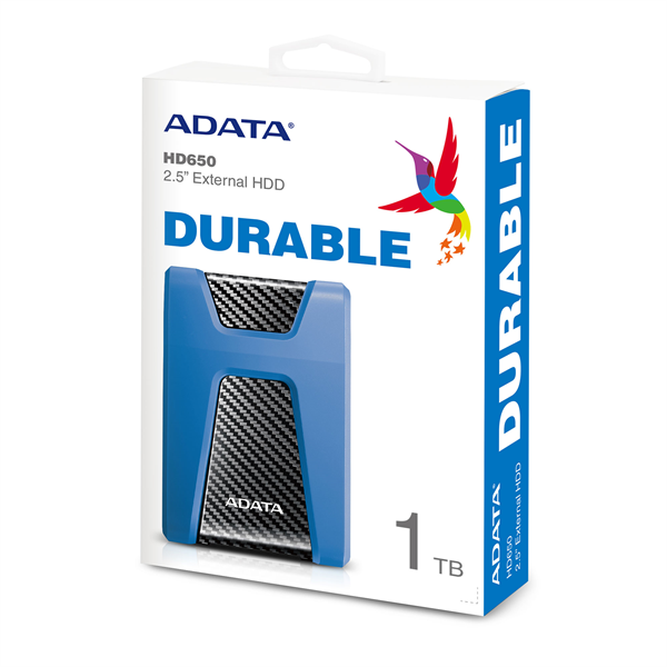 Внешний накопитель External HDD ADATA 1TB USB 3.2 Gen 1 (USB 5Gbps) COLOR BOX blue