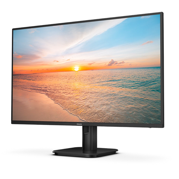 Монитор 27" Philips 27E1N1100A 1920x1080, WLED, 16:9, IPS, 300cd, 1300:1, MID, 4ms, 178/178, VGA, HDMI, 120Hz, Speakers, Tilt, Internal, VESA, Black, 3y