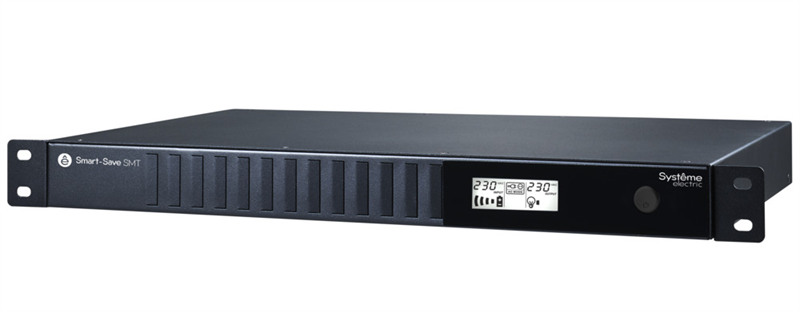 Источник бесперебойного питания Systeme Electric Smart-Save SMT, 750VA/450W, RM 1U, Line-Interactive, LCD, Out: 230V 4xC13, SNMP Intelligent Slot, USB, RS-232
