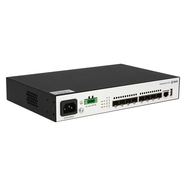 коммутатор SNR Управляемый коммутатор уровня 2+, 8 x 1/10GE SFP+. Питание: 220V AC + встроенный UPS 12V