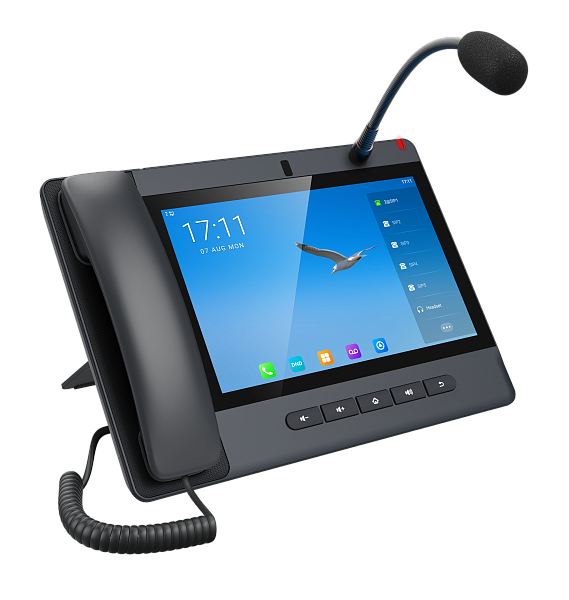 SIP-Телефон Fanvil Android 9.0 Built-in Adjustable 8MP Camera with a Privacy Cover10-party Audio Conference,3-party Video ConferencPTM handsetDual Gigabit ports, PoE IntegratedHD Voice20 SIP Lines