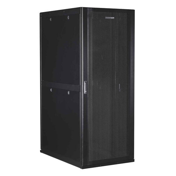 Серверный шкаф SMARTWATT Серверный шкаф Rack S-Series 42U 800x1200мм, двери с перфорацией, боковые панели 4шт и ролики в комплекте, черный (4512020620016)