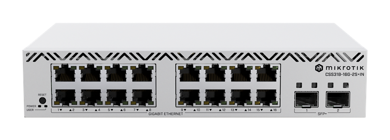 коммутатор MikroTik Cloud Smart Switch CSS318-16G-2S+IN