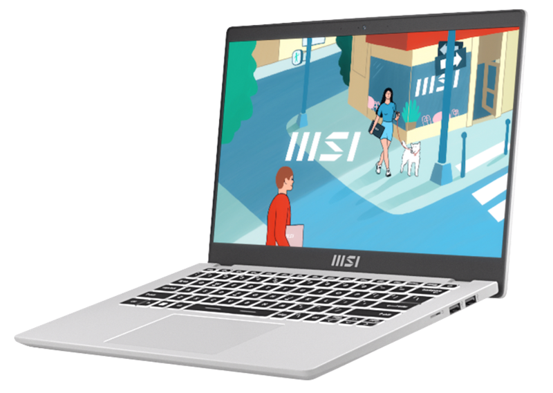 Modern 14 Core i7-1355U 14" FHD (1920*1080), 60Hz IPS Onboard DDR4 16GB Iris Xe Graphics 512GB SSD 3 cell (39.3Whr) 1.6kg backlight (White) DOS,1y Urban Silver,KB Eng/Rus