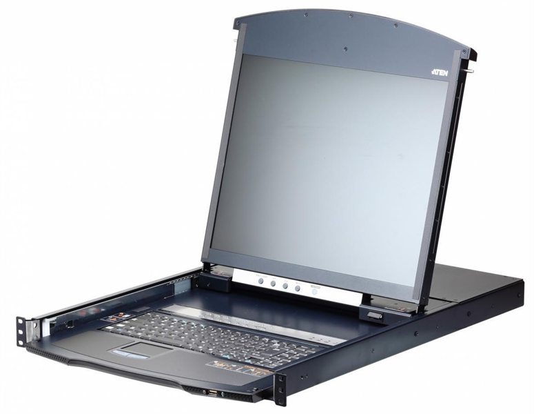 КВМ переключатель ATEN 1L/1R 16p C5 D.Rail LCD KVM over IP SW
