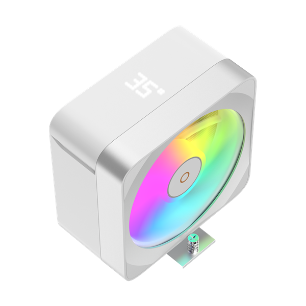 Кулер для процессора Ocypus Delta A40 EX WH Digital, 120mm ARGB FAN, Top Display Panel, 4 HEAT PIPES, 4-PIN PWM, 500-1800 RPM, 29DBA, HYDRO BEARING, LGA115X/1200/1700/18XX, AM4/AM5