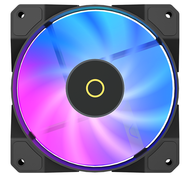 Вентилятор для корпуса Ocypus Beta F12 BK ARGB, 120x120x25mm, 3-PIN, 800-1600 RPM, 29 DBA MAX, HYDRO BEARING