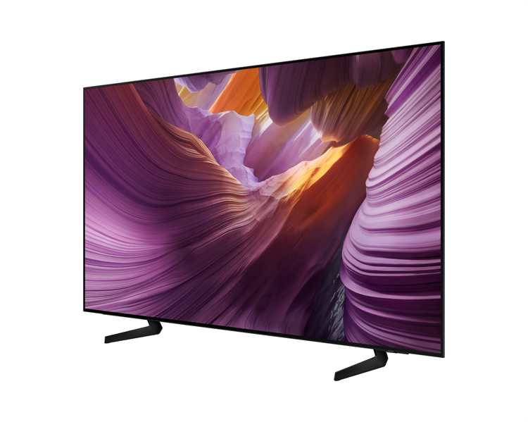 Телевизор Samsung OLED TV QE55S85FAEXRU, 55', OLED, 4K 3840x2160, 120Hz, Tizen Smart TV, 20W, Tuner (DVB-T2/C/S2, PAL,SECAM), HDMI, USB, CI+, Wi-Fi, BT, LAN, VESA 300x200, class A+, Graphite Black