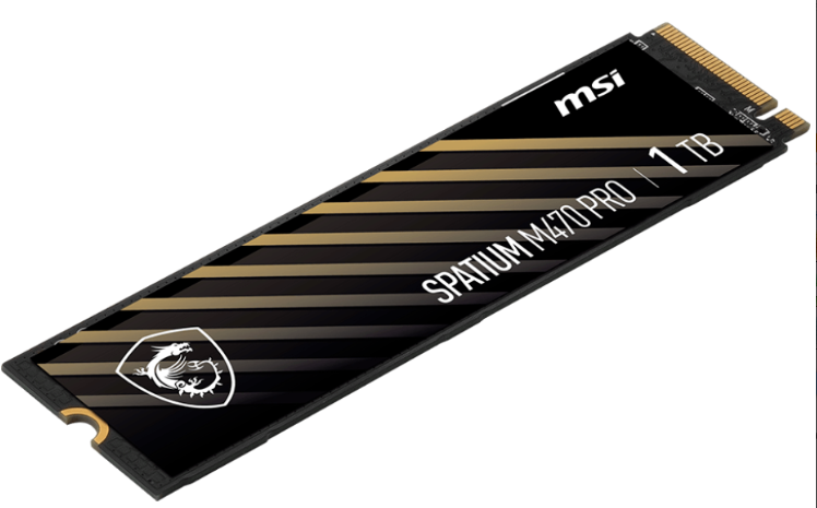 Твердотельный накопитель MSI SSD SPATIUM M470 PRO 1TB M.2 2280 PCle 4.0 NVMe R6000/W4500MB/s 3D NAND TLC MTBF 1.5M 950000/950000 IOPS 320TBW