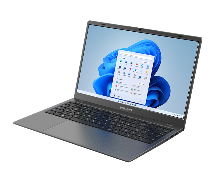 Ноутбук IRBIS GroovyBook 15 Core I5-13600H, 16GB LPDDR5 +512Gb NVME SSD,15,6"LCD 1920*1080 IPS ,Intel AX101 WIFI,Front camera: 2MP,TPM2.0,4400mha battery, TYPE C full function,Windows 11 Pro RUS,Grey