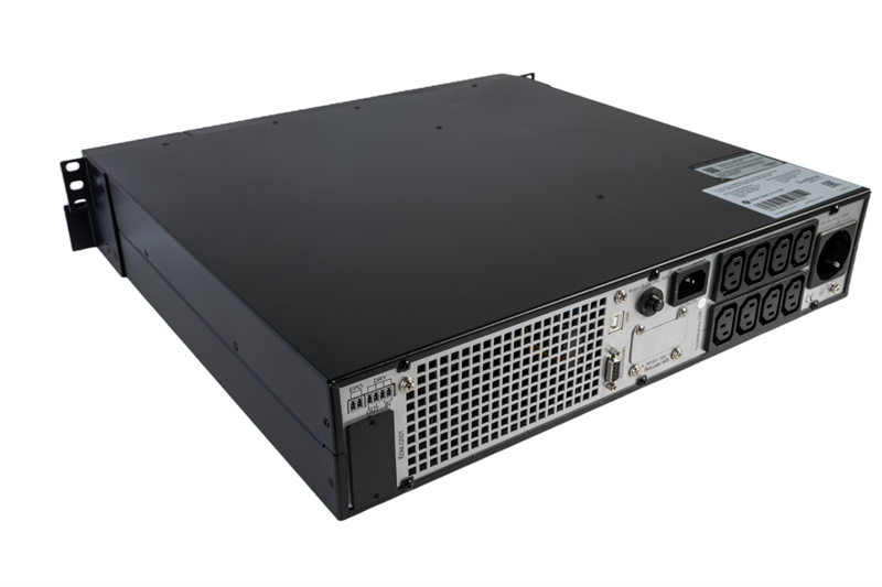 Источник бесперебойного питания Systeme Electric Smart-Save Online SRT, 1000VA/1000W, On-Line, Extended-run, Rack 2U(Tower convertible), LCD, Out: 8xC13, 1xSchuko, SNMP Intelligent Slot, USB, RS-232, Dry contact