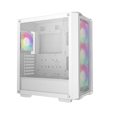 Корпус Deepcool CC560 MESH V2 WH без БП, боковое окно (закаленное стекло), 3x120мм ARGB LED вентилятор спереди и 1x120мм ARGB LED вентилятор сзади, белый, ATX (R-CC560-WHAMA4-G-2)