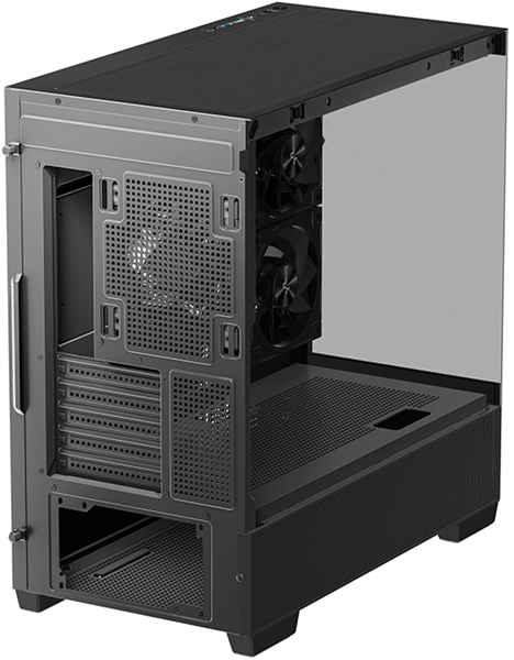 корпус Deepcool CG380 3F без БП, боковое окно (панорама), 3x120mm ARGB PWM вентилятора, черный, mATX (R-CG380-BKAGM3-G)