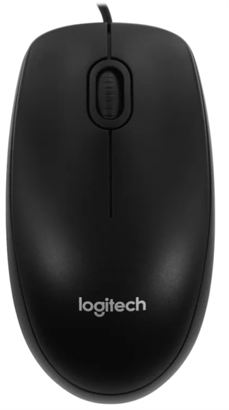 Мышь Logitech B100 Optical Mouse, USB, 1000dpi, Black, CN, [910-006605/910-003357]