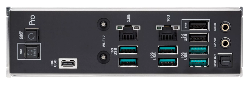 Материнская плата ASUS PRO WS TRX50-SAGE WIFI, AMD TRX50, 4*DDR5, 4*SATA, 3*M.2, 6*USB 3.2, 2*USB 2.0,Type-C, 5*PCIx16, CEB; 90MB1FZ0-M0EAY0