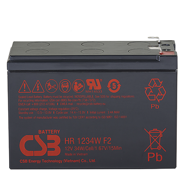 АКБ CSB Аккумуляторная батарея для ИБП (12V/9Ah)