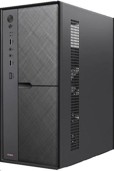 корпус Accord ACC-1603 black w/o PSU mATX 1x80mm 2xUSB2.0 1xUSB3.0 audio